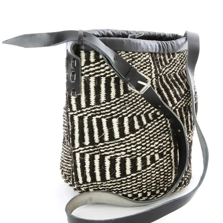 Pen & Ink Patterned Sisal Purse