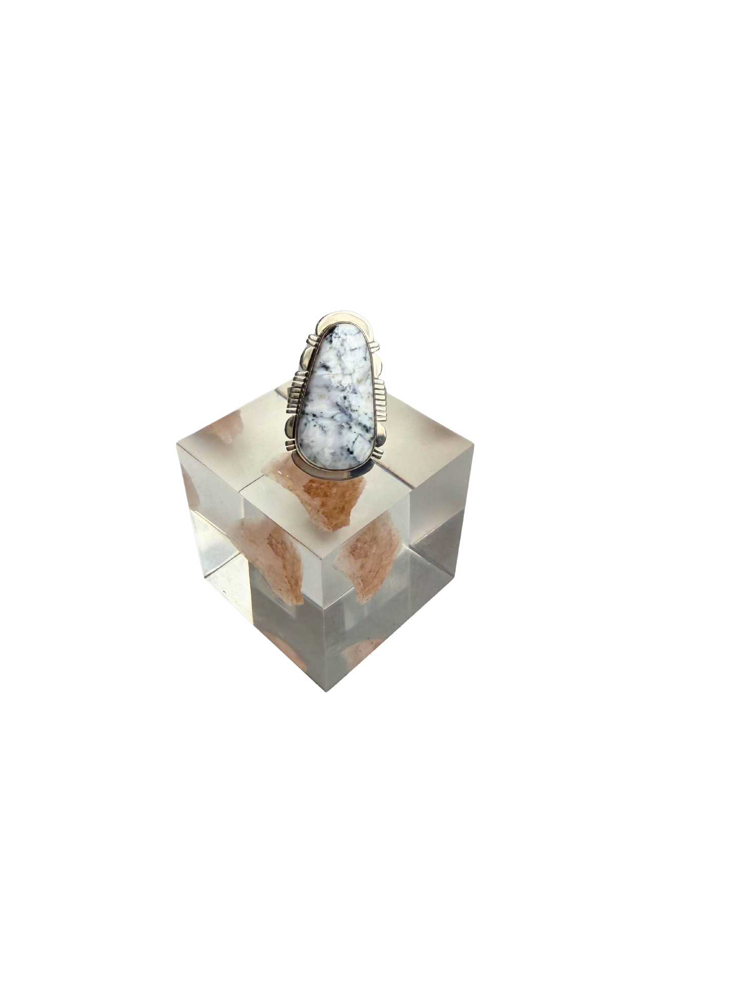 Wild Horse Magnesite Ring, Isleta Pueblo, Pete Sanchez