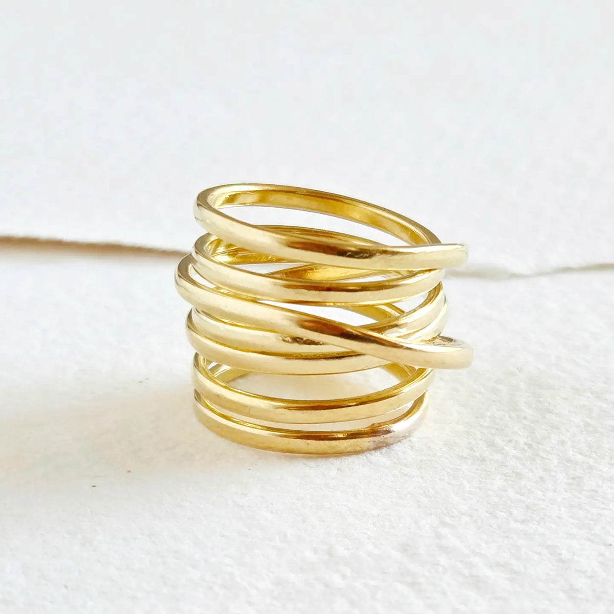 Brass Ring Infinity Wrapped Style