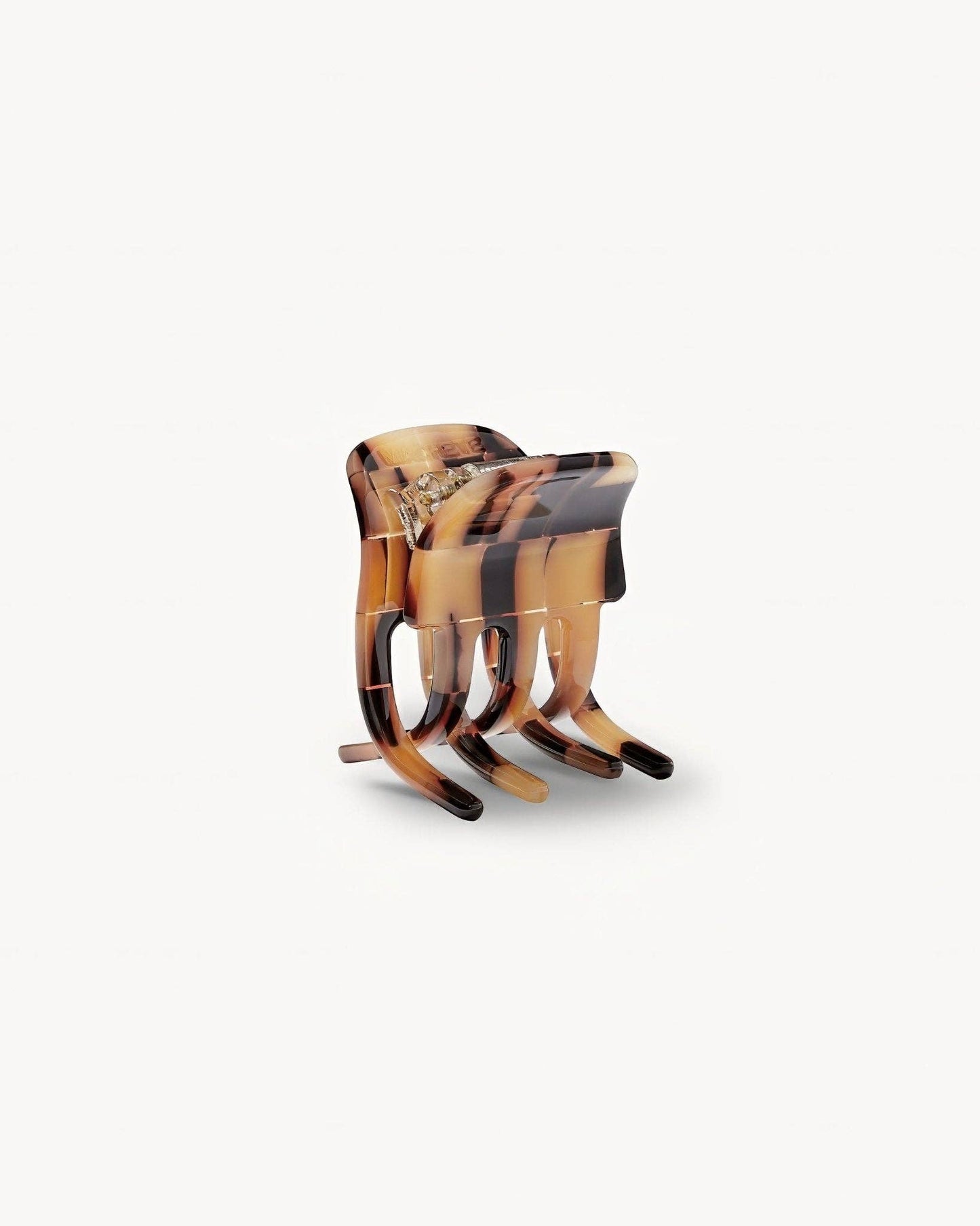 Mini Claw in Blonde Checker