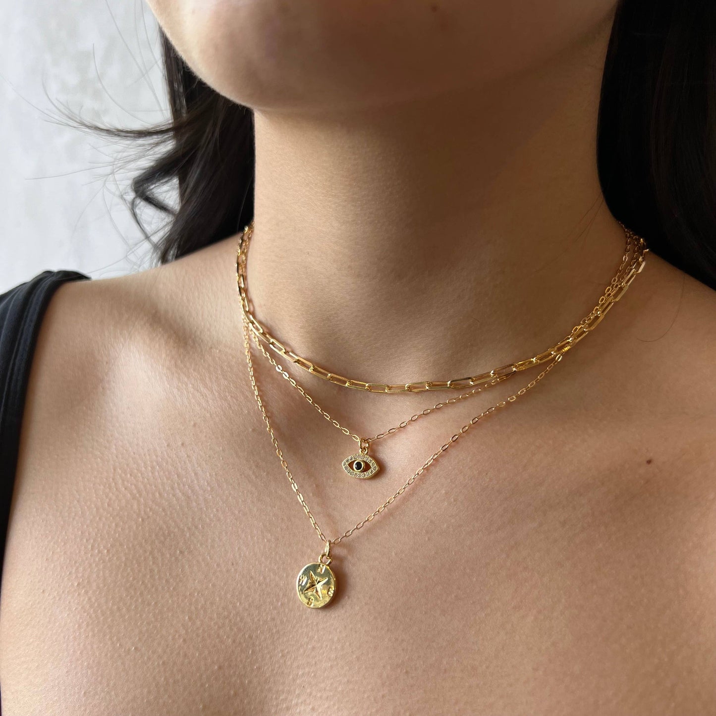 3.5mm Gold-filled Paperclip Chain