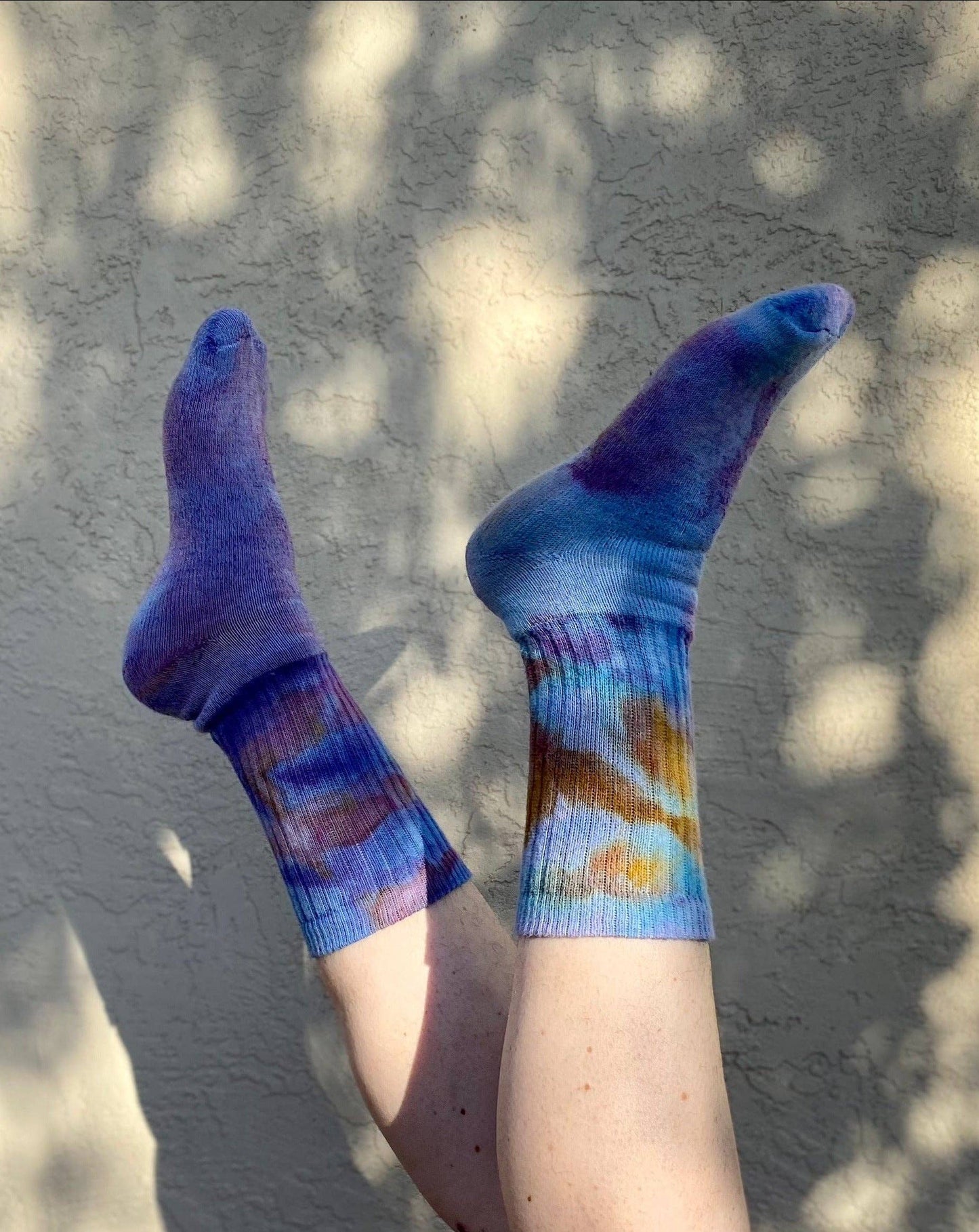 Hand Dyed Organic Cotton Crew Socks in 12 colors