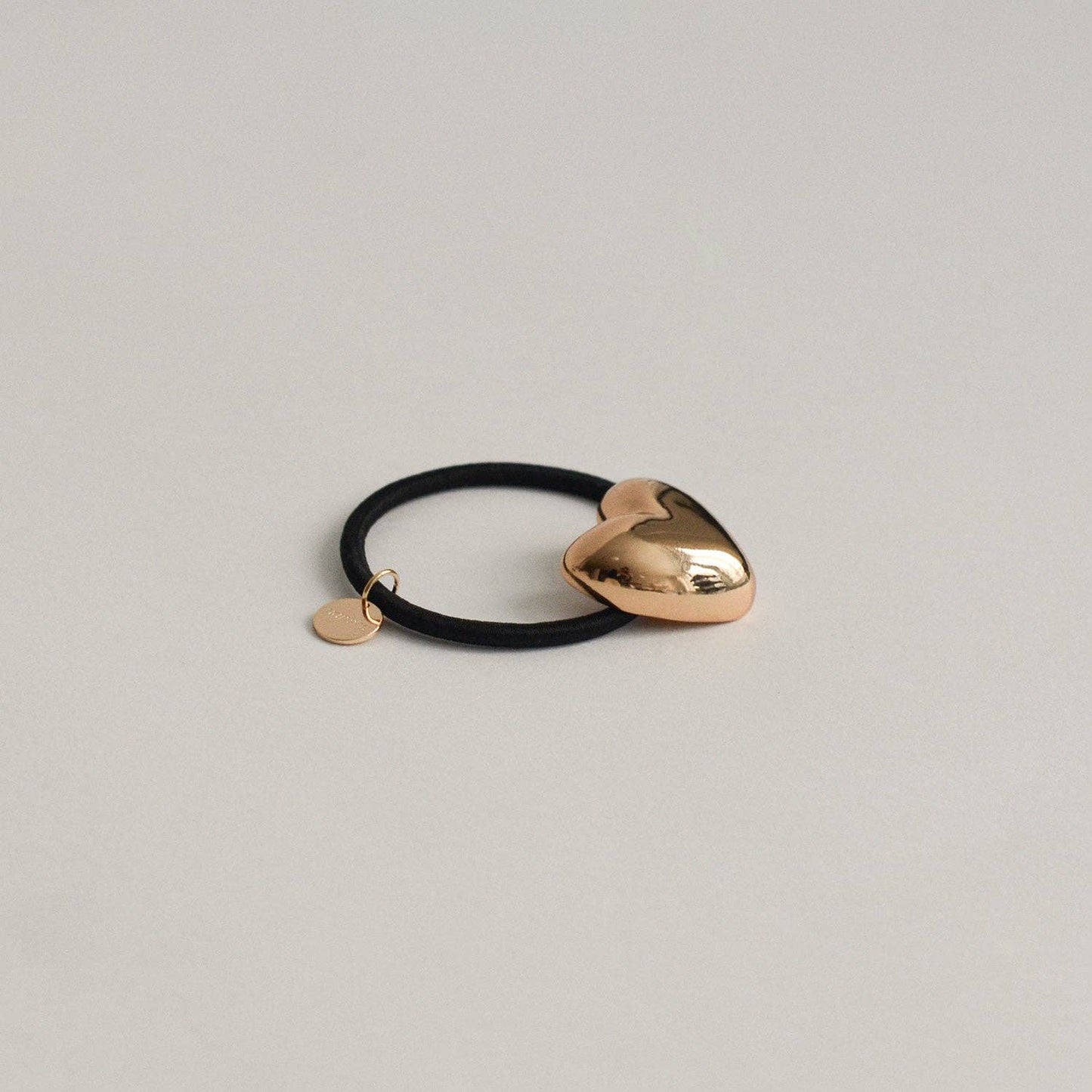 Heart-Shaped Metal Cuff Hair Tie | Gold