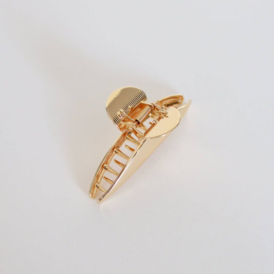 Luna Arc Metal Hair Claw Clip – Gold