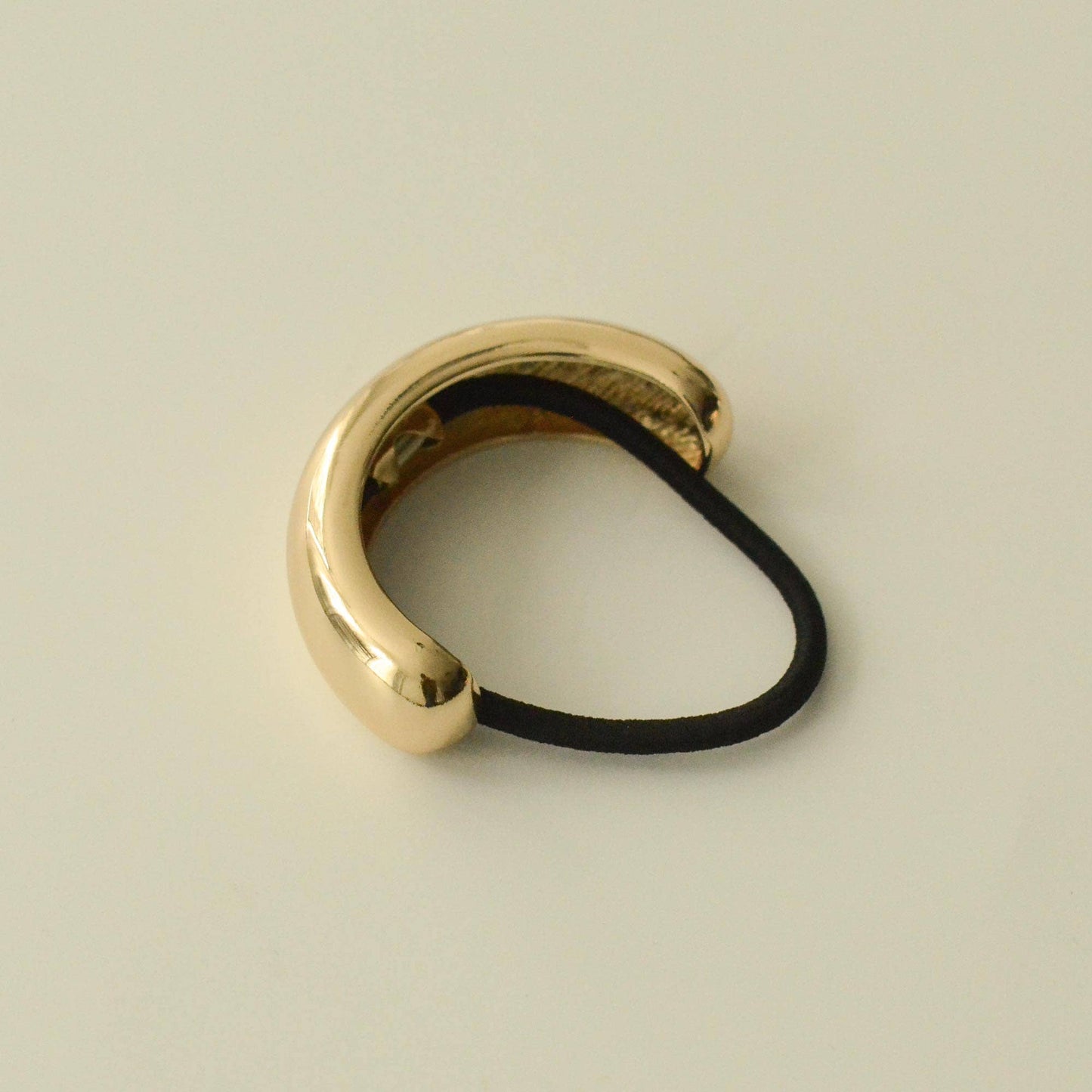 Wide Metal Cuff Hair Tie | Gold