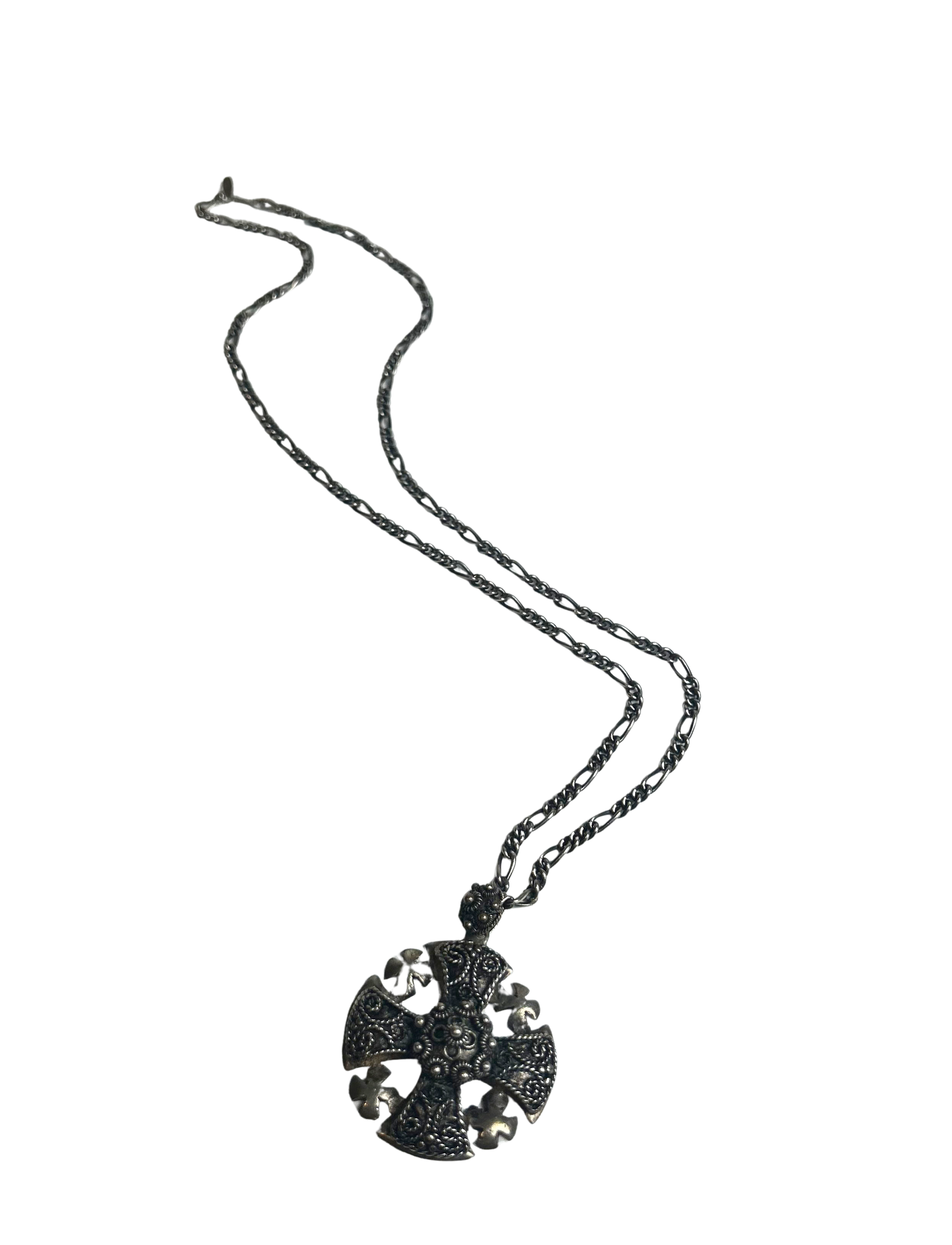 Jerusalem/ Crusaders Cross Sterling Necklace