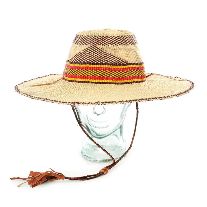 Ghanaian Straw Sun Hat - Assorted Colors and Designs