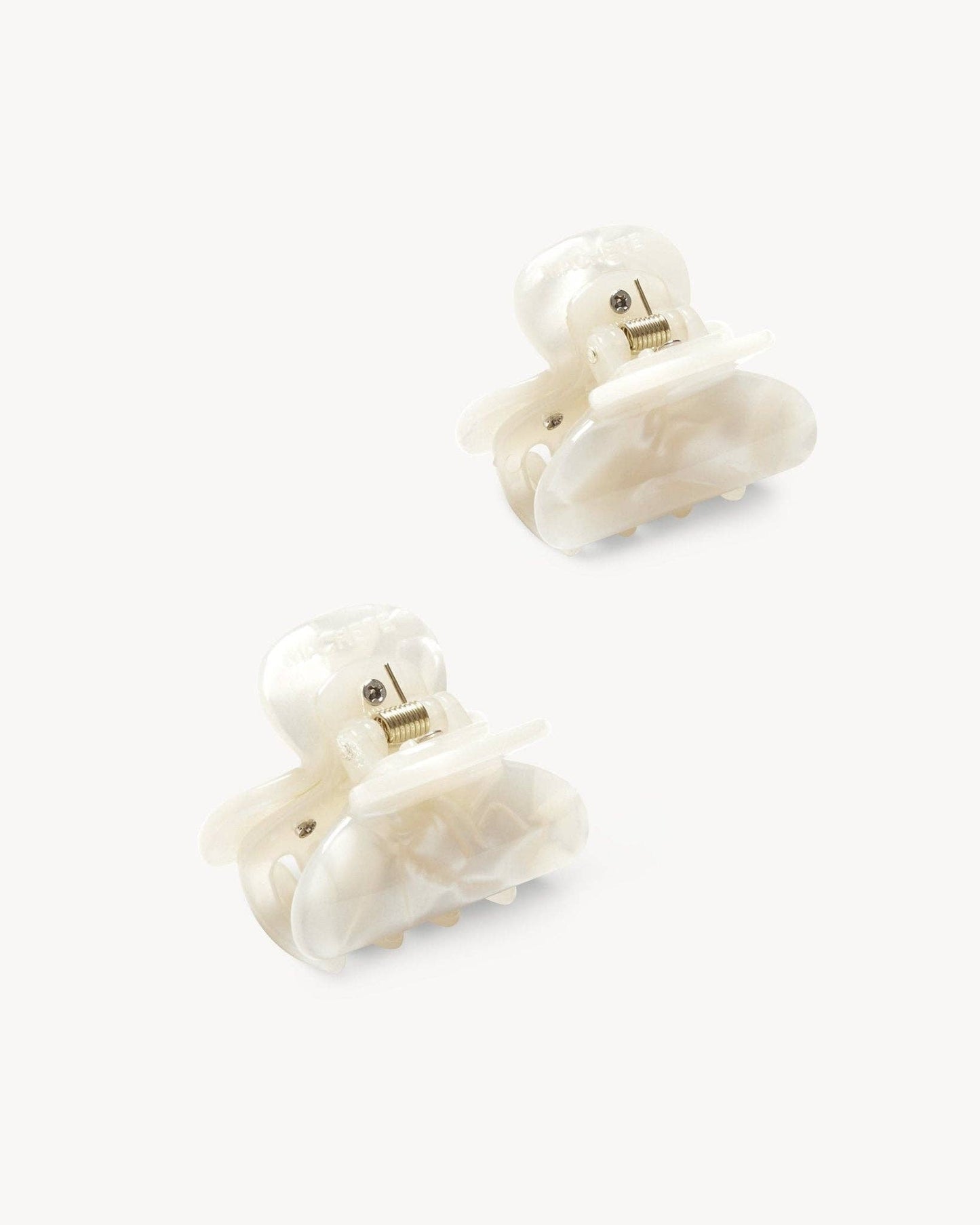 Twin Heirloom Claws in White Shell