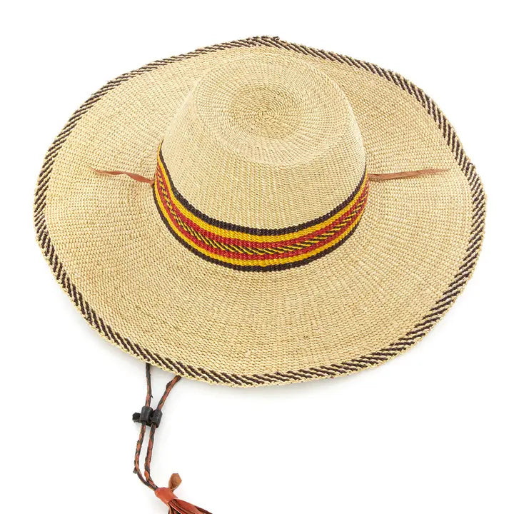 Ghanaian Straw Sun Hat - Assorted Colors and Designs