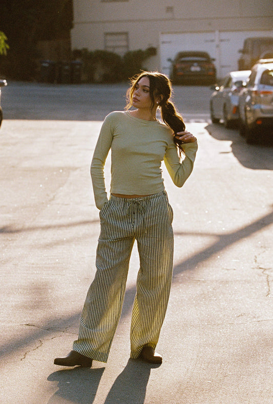 Laundered Stripe Pant