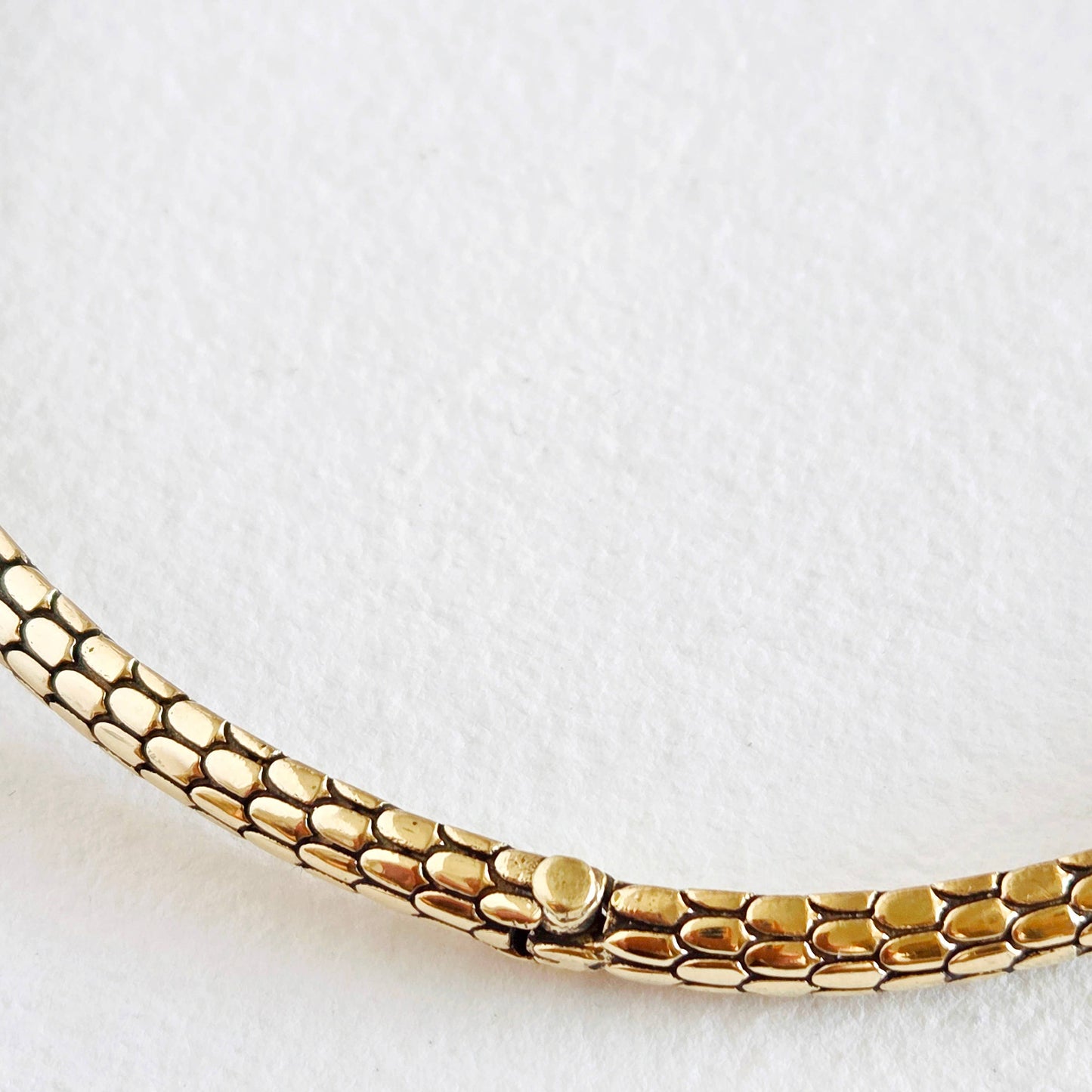 Brass Serpent choker Necklace