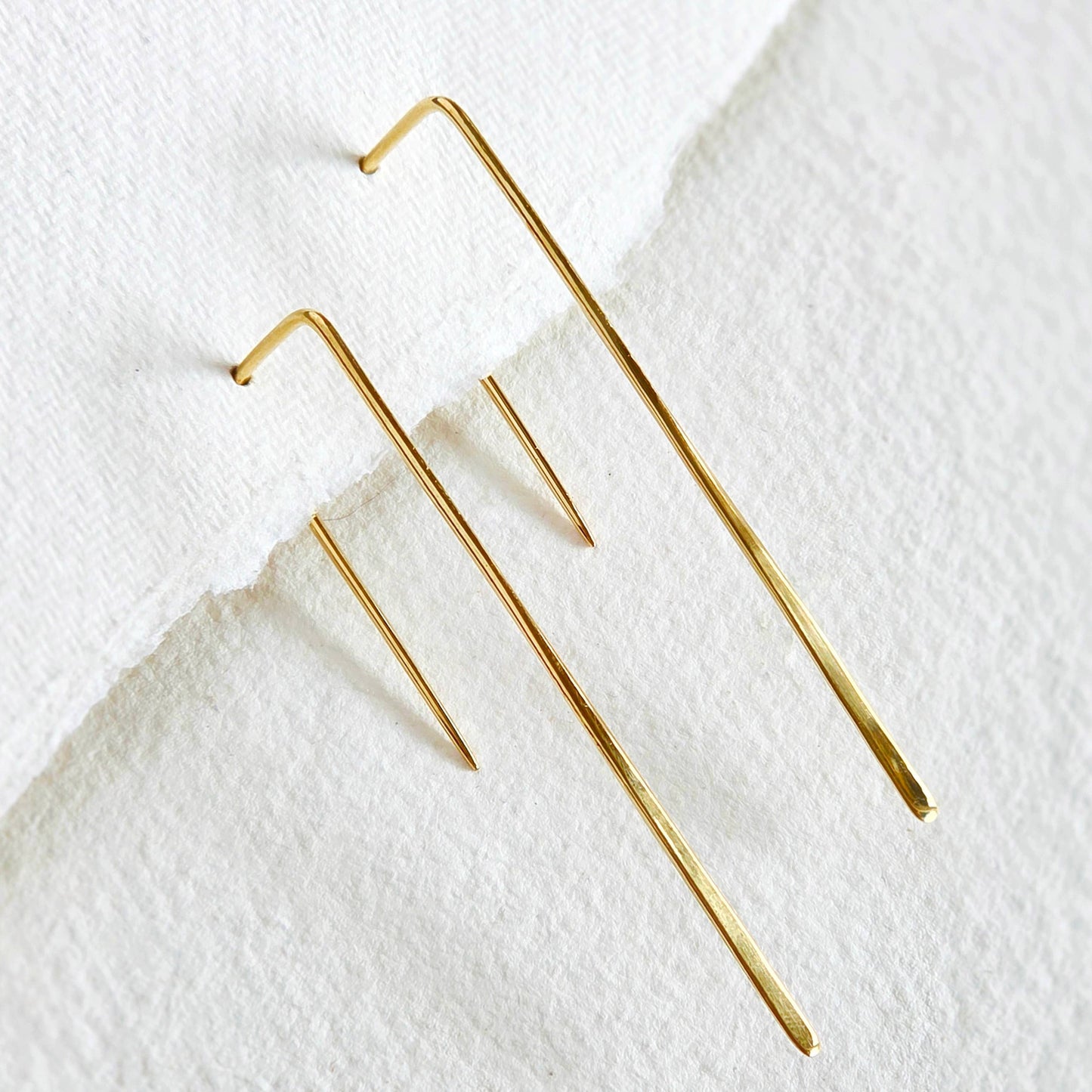 Brass Wire Handmade Thread Earrings