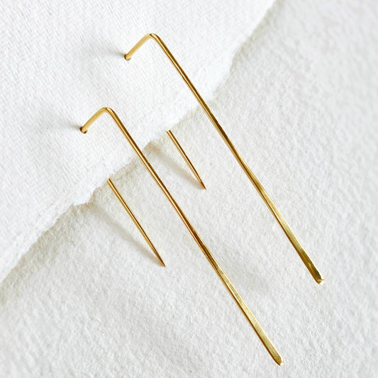 Brass Wire Handmade Thread Earrings