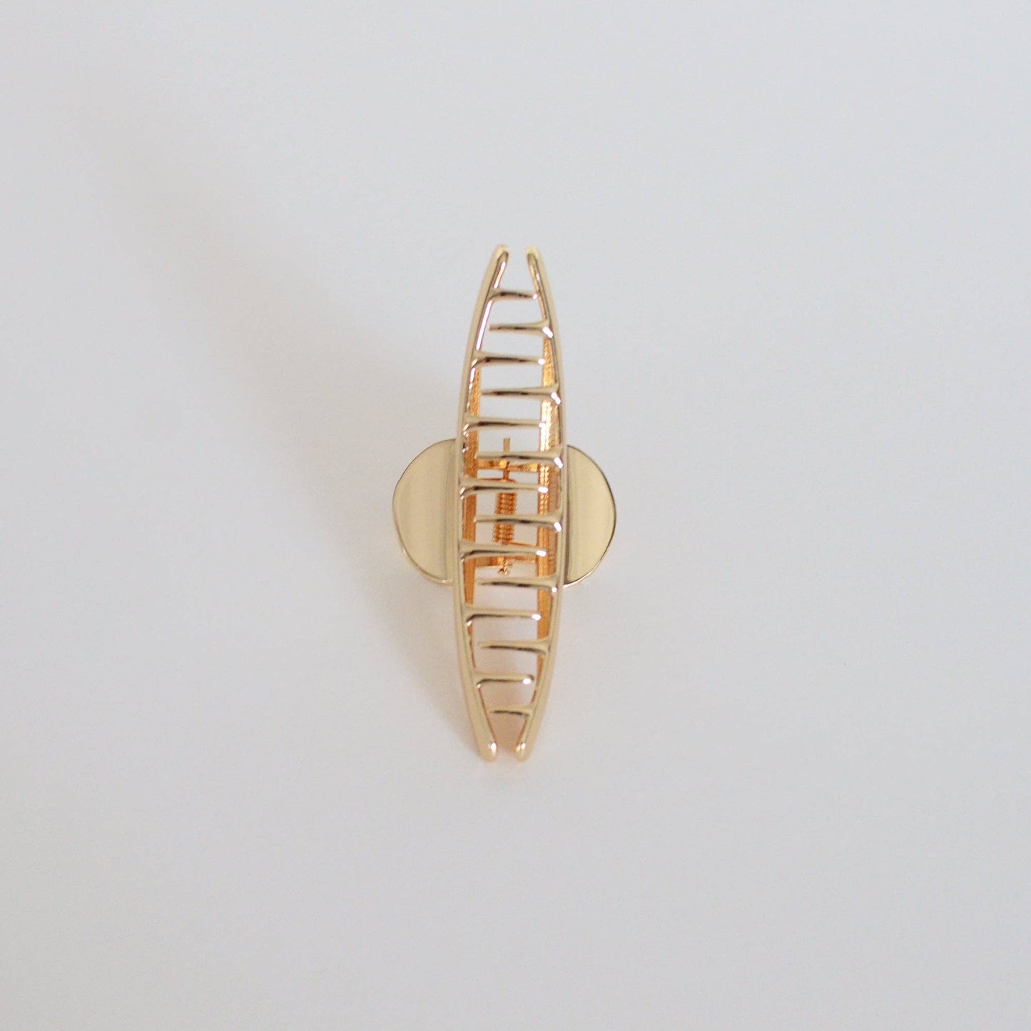 Luna Arc Metal Hair Claw Clip – Gold