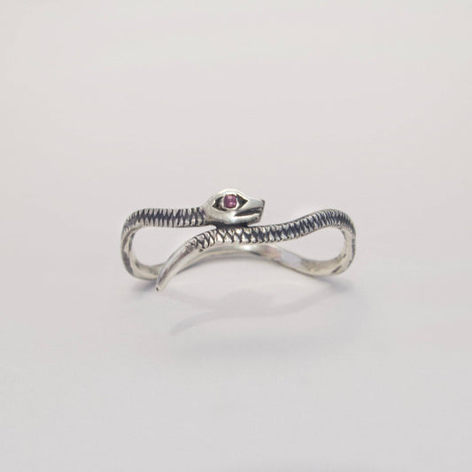 Pink Sapphire Viper Ring