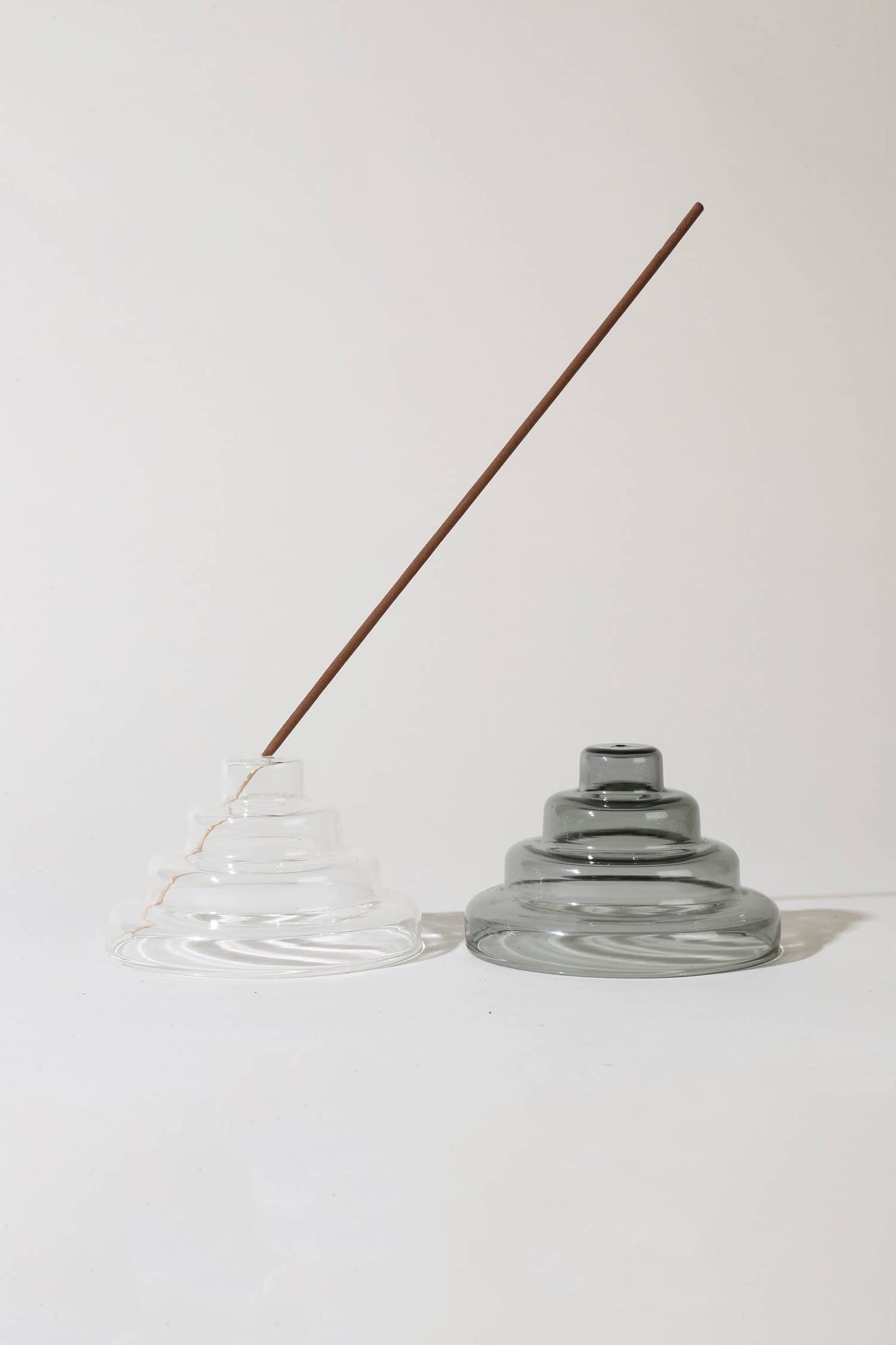 Glass Meso Incense Holder - Clear