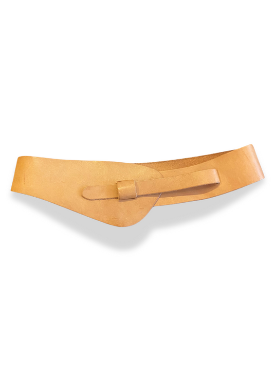 1980s Brown Leather Belt