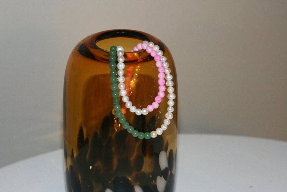 Halfsie - Pink Marble + Pearl