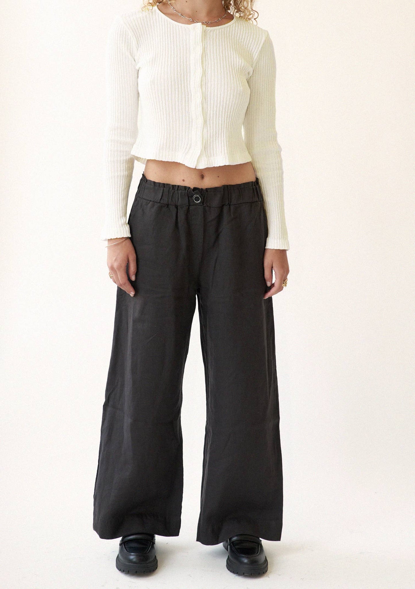 Washed Linen Trouser