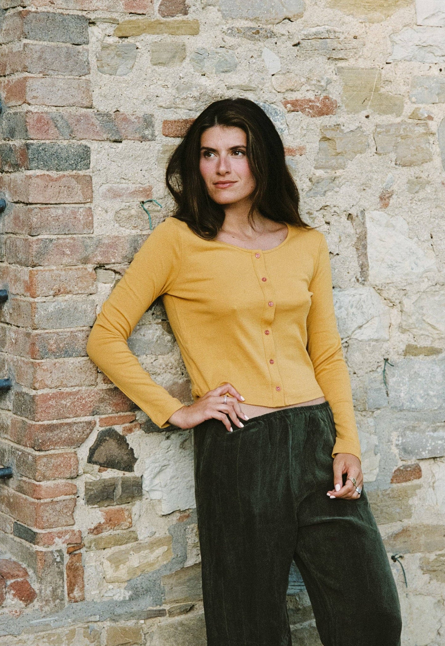 Organic Rib Cardigan