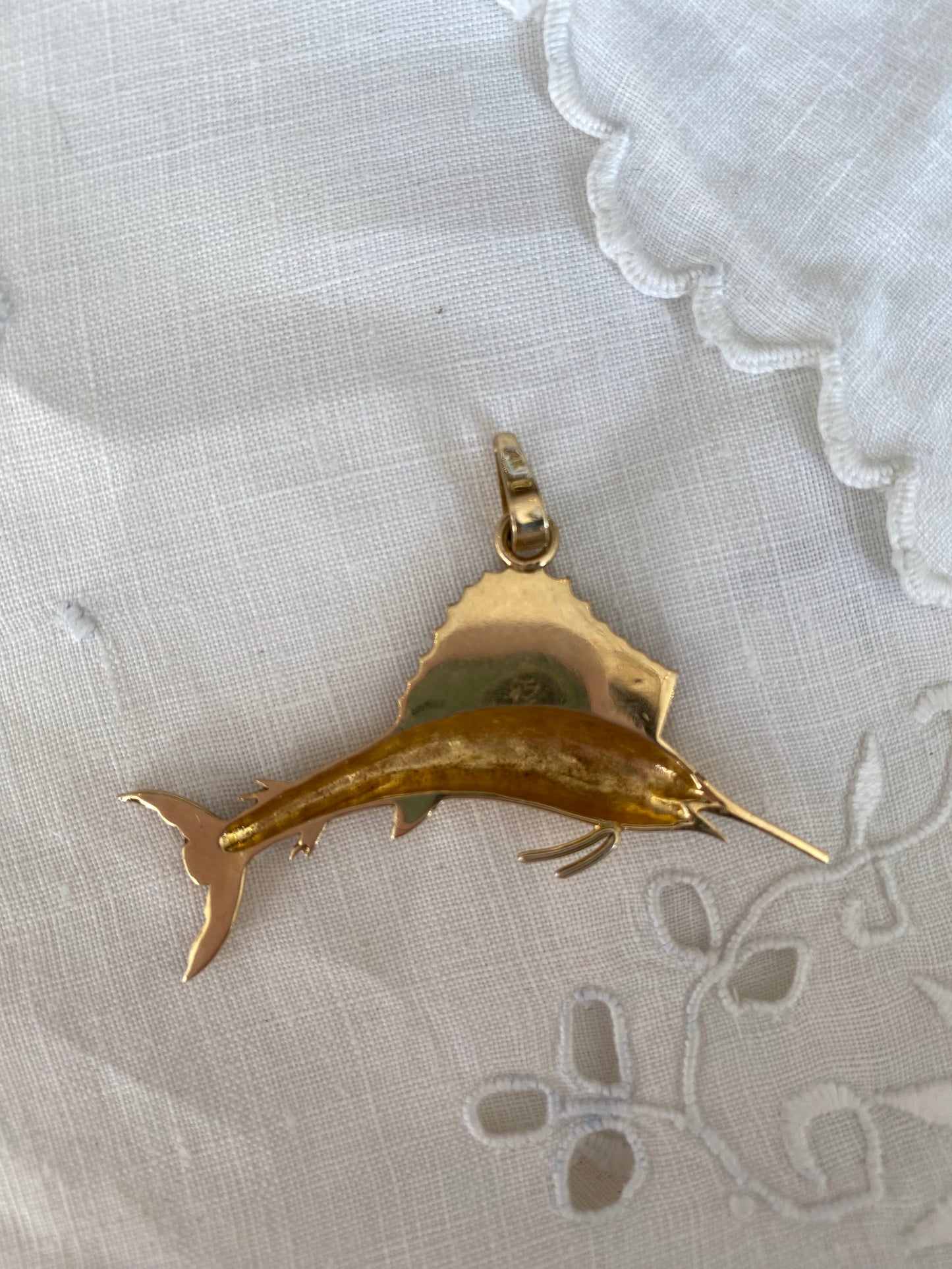 Vintage 14k Swordfish Charms