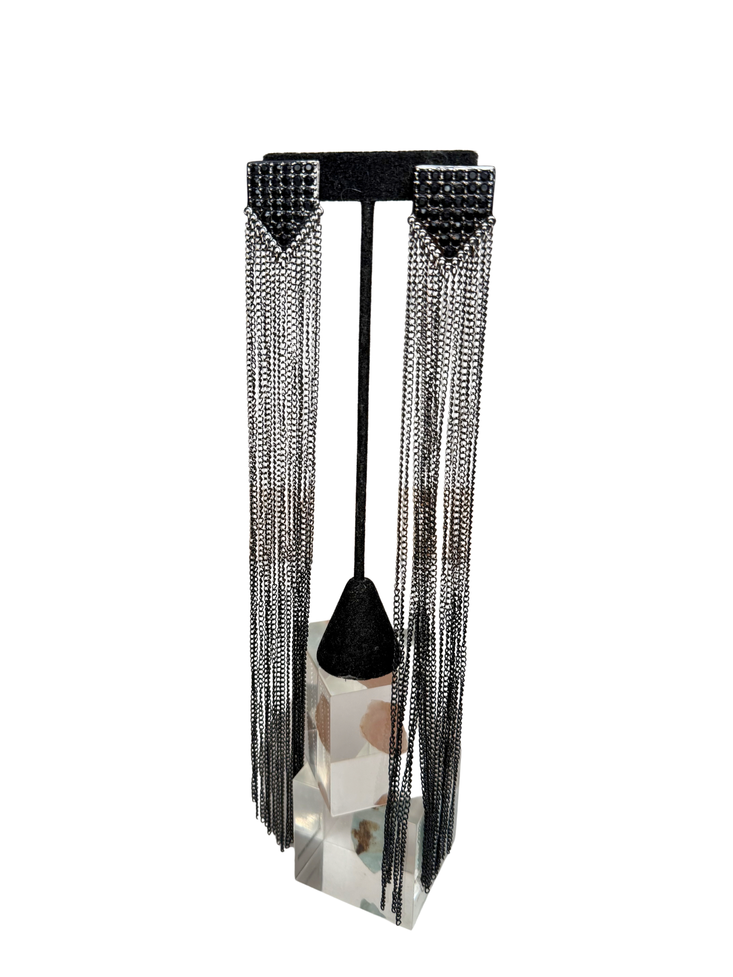 Black Long Chain Earrings