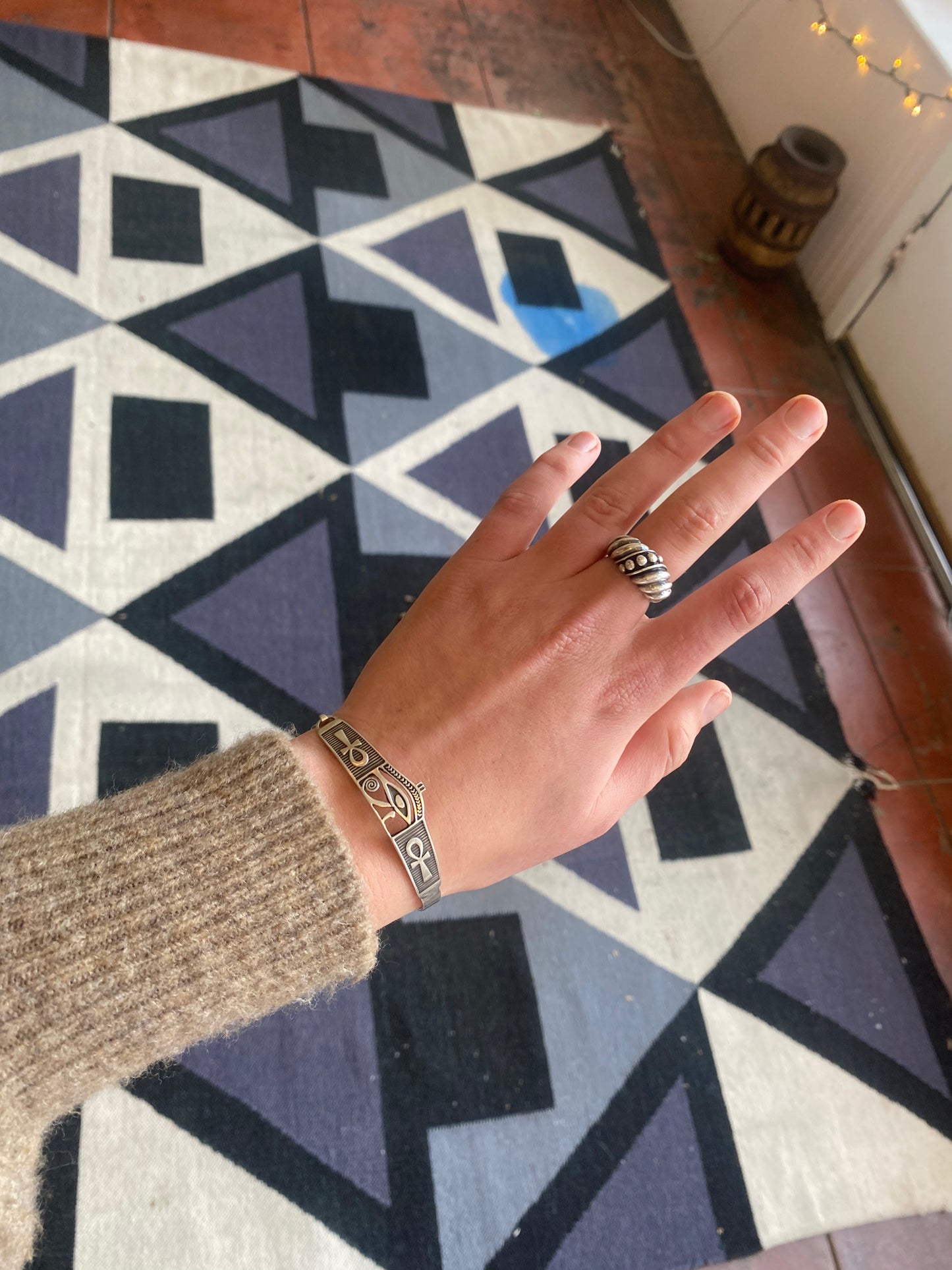 Silver Egyptian Bracelet