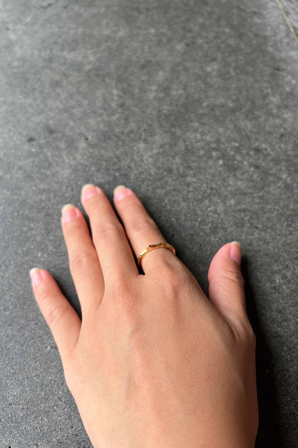 22K Gold Plated Band Ring