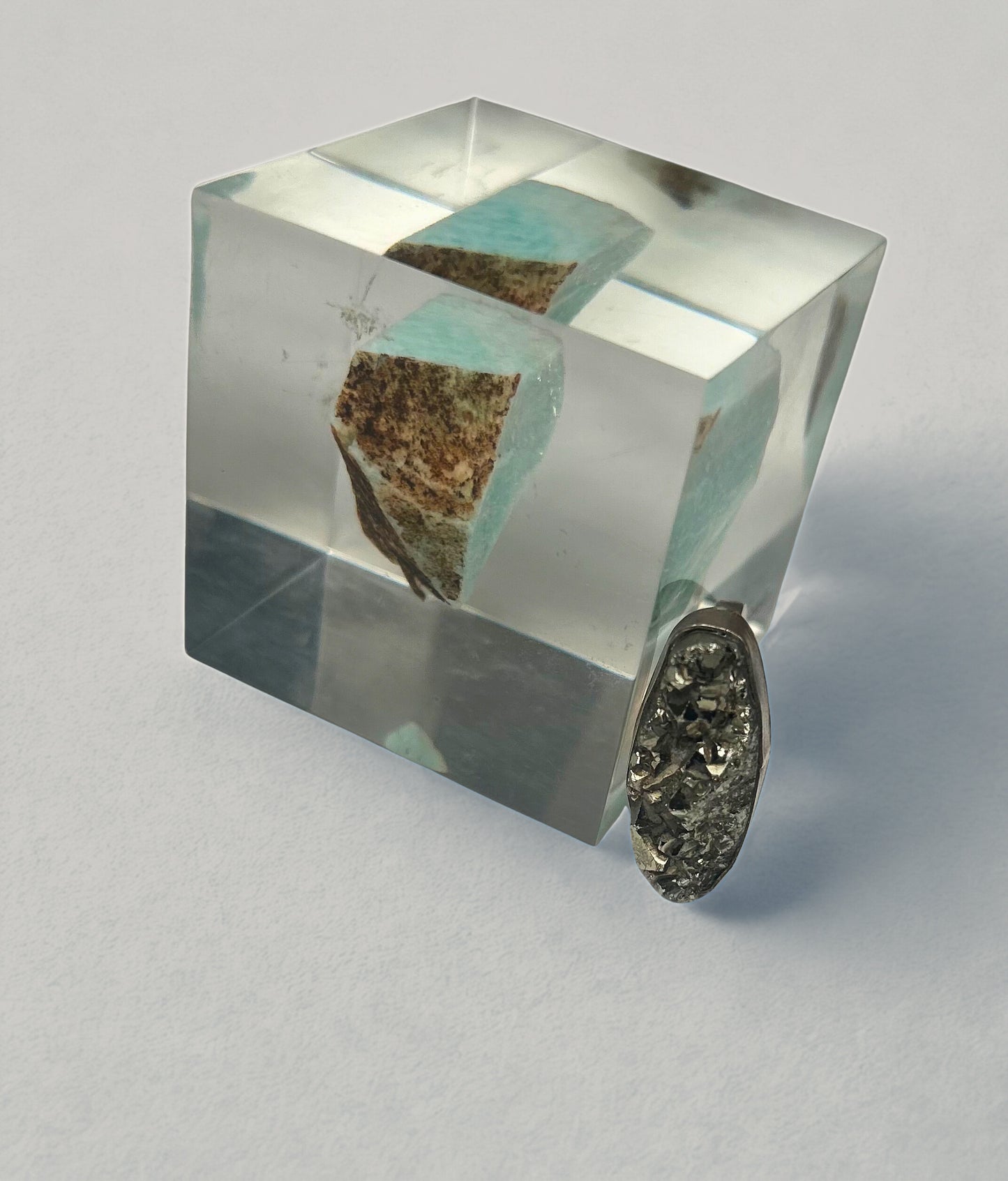 Ovular Pyrite Ring J-CRC