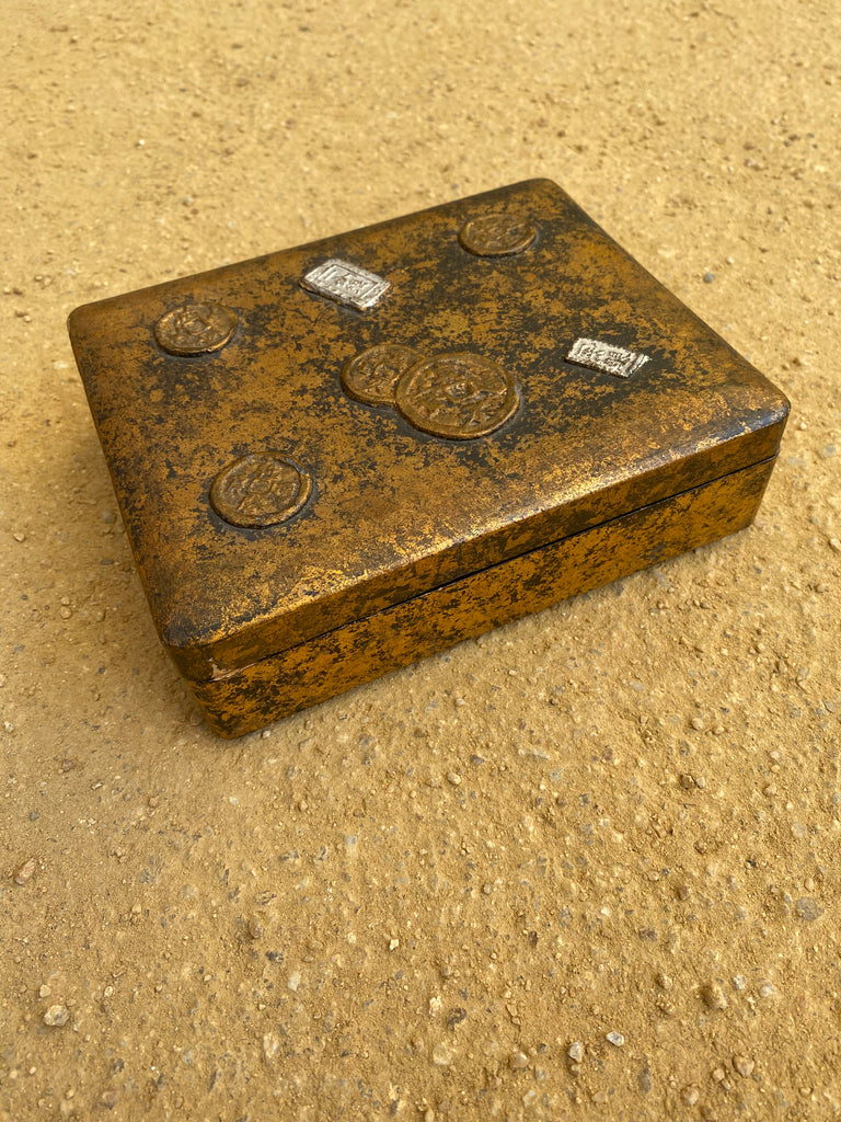 Gold Wooden Box