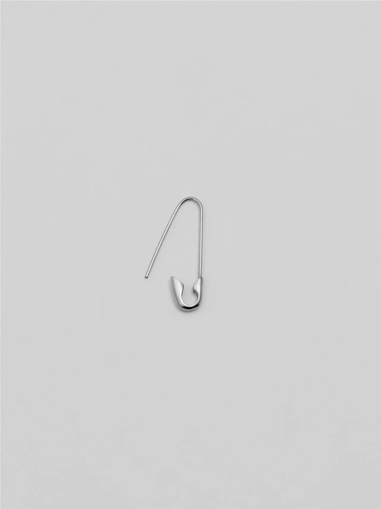 Safety Pin Earring Sterling Silver