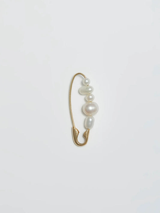 Mixed Pearl Safety Pin