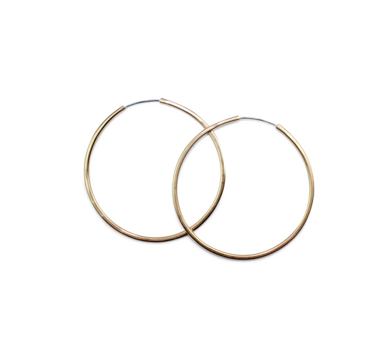 Amanda Hunt Day Gold Fill Hoops - Medium