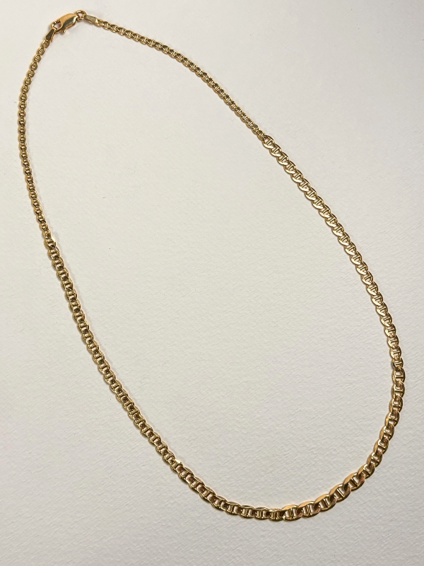 Graduated 14K Gold Mariner Chain