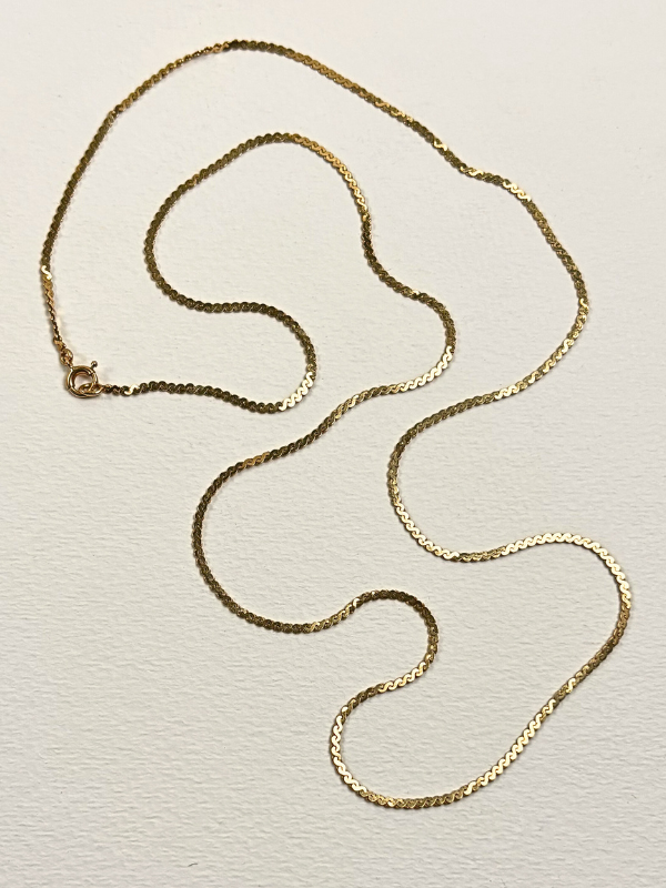 24" 14K Serpentine Chain