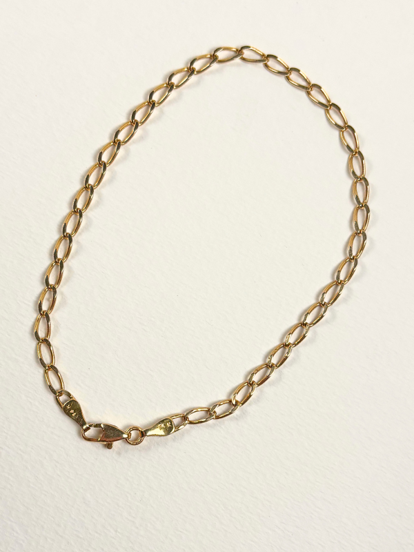 14K Cable Chain Bracelet