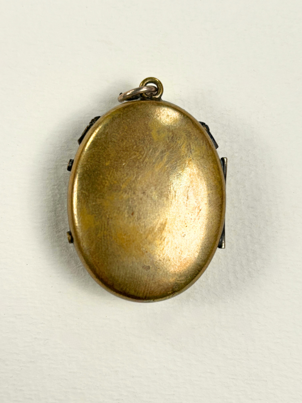 Victorian 10K Gold & Turquoise Locket