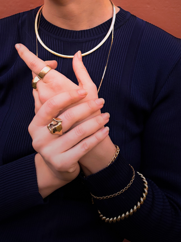 Brutalist 14K Gold Ring