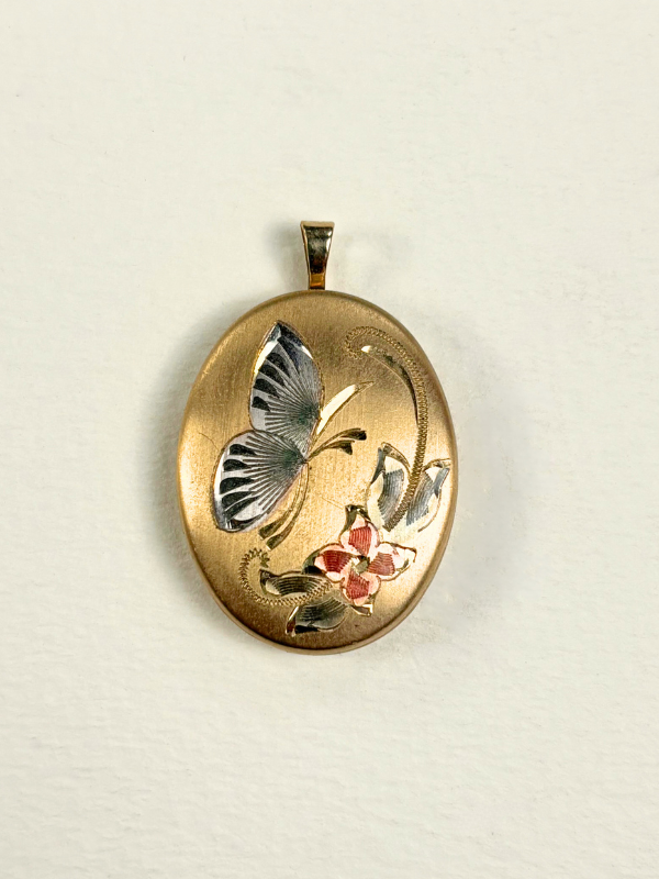 Gold Filled Butterfly Locket