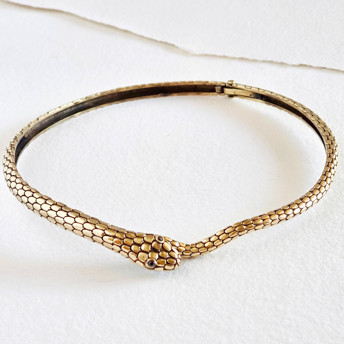 Brass Serpent choker Necklace