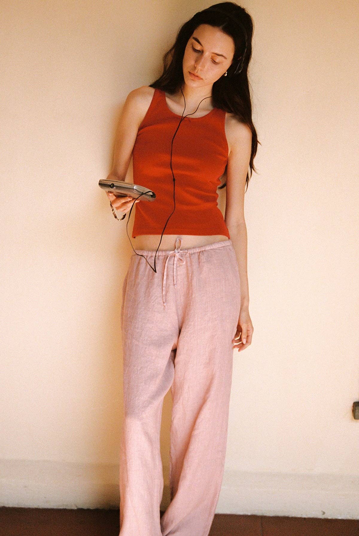 Linen Drawstring Pant
