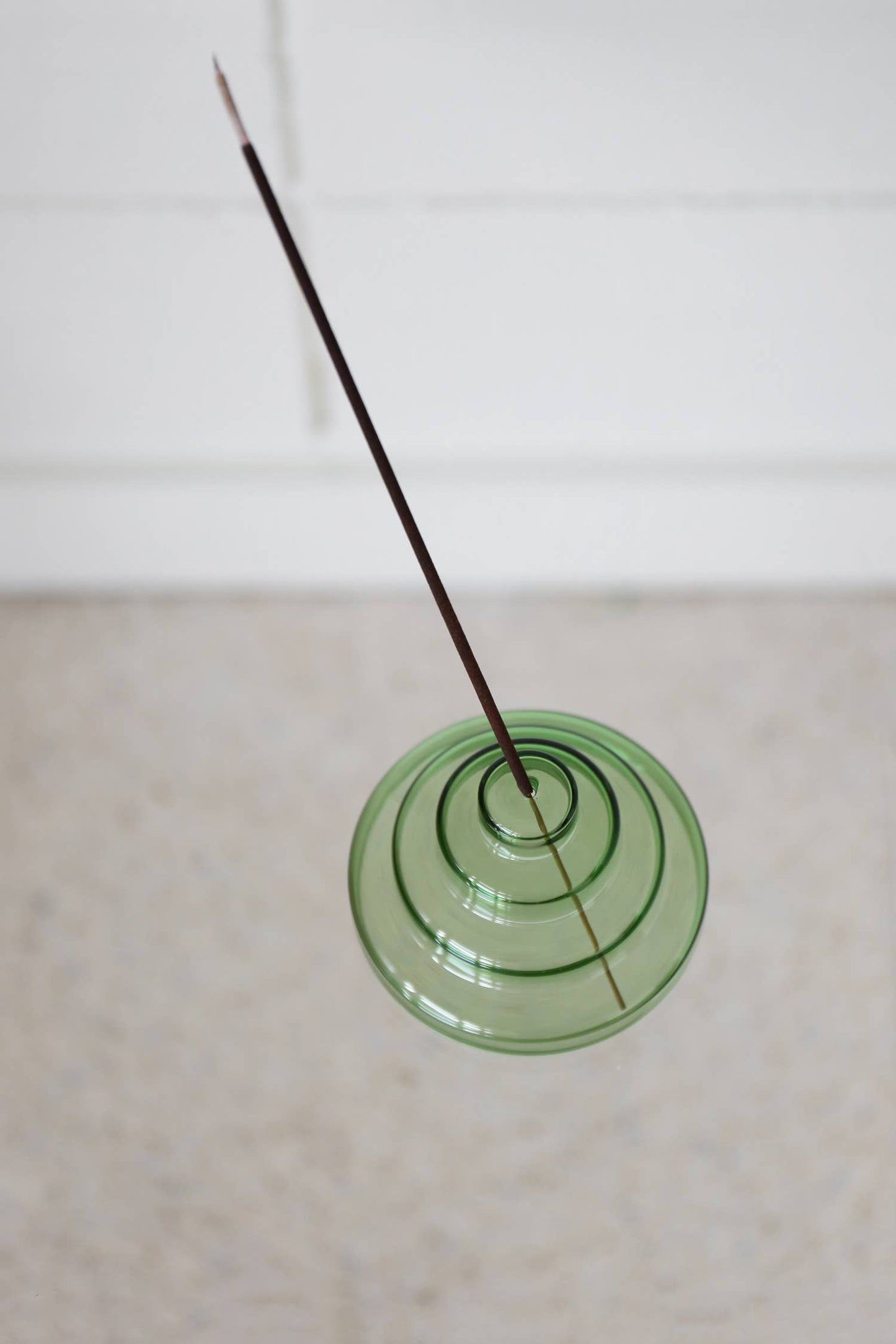 Glass Meso Incense Holder - Verde