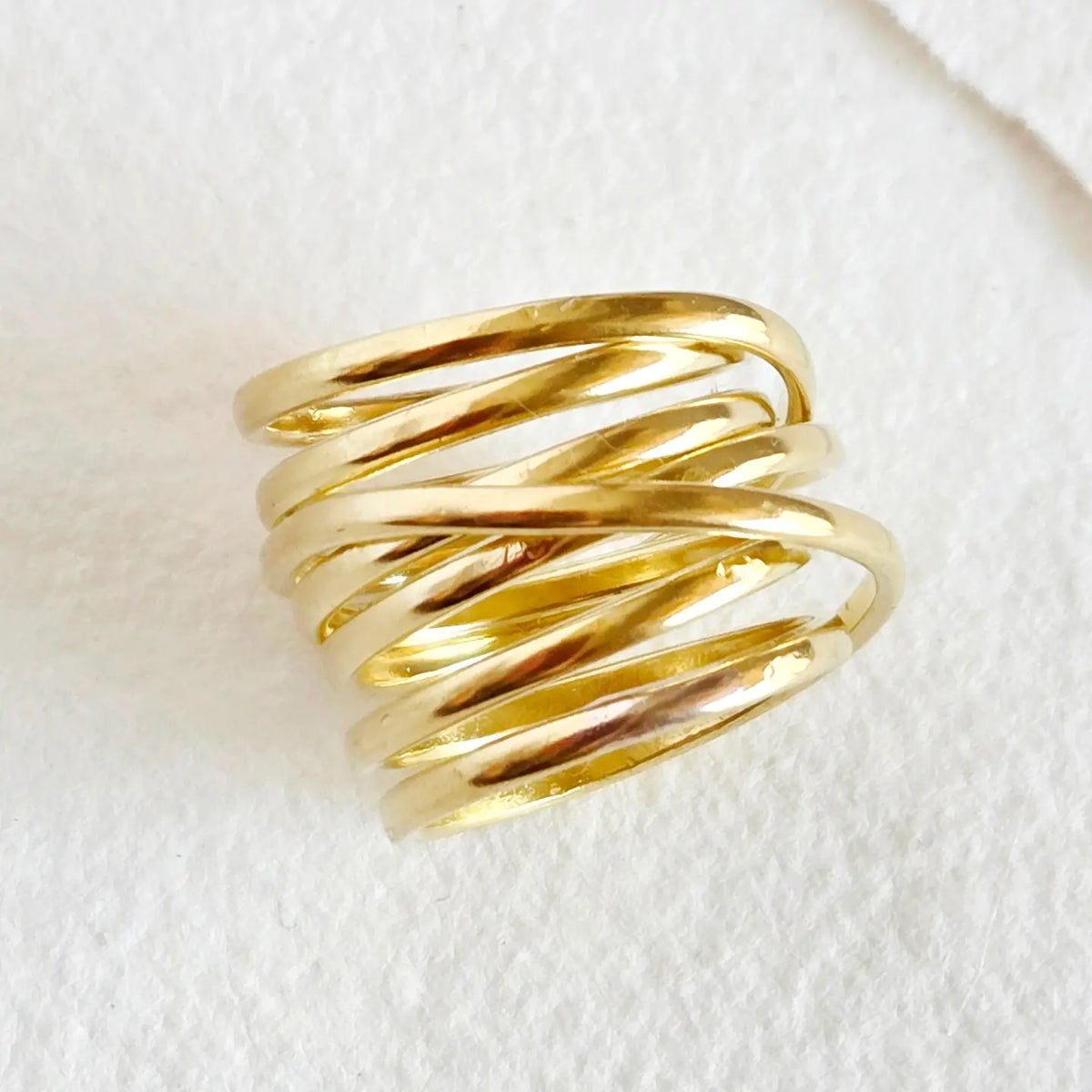 Brass Ring Infinity Wrapped Style