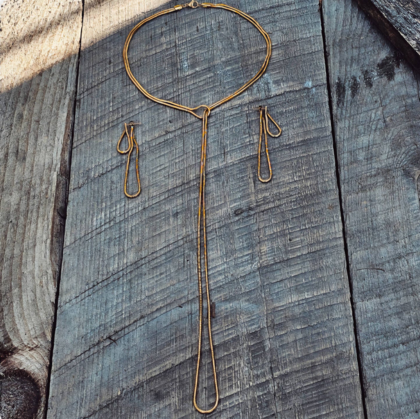 Snake Chain Lariat Necklace