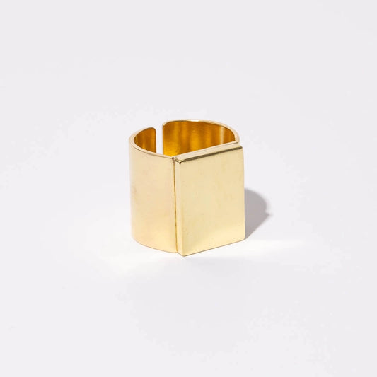 Smooth Adjustable Signet Ring