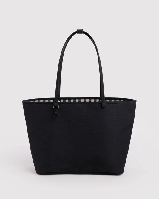 Large Nylon Reversible Tote - Black Mix
