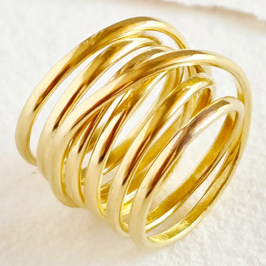 Brass Ring Infinity Wrapped Style