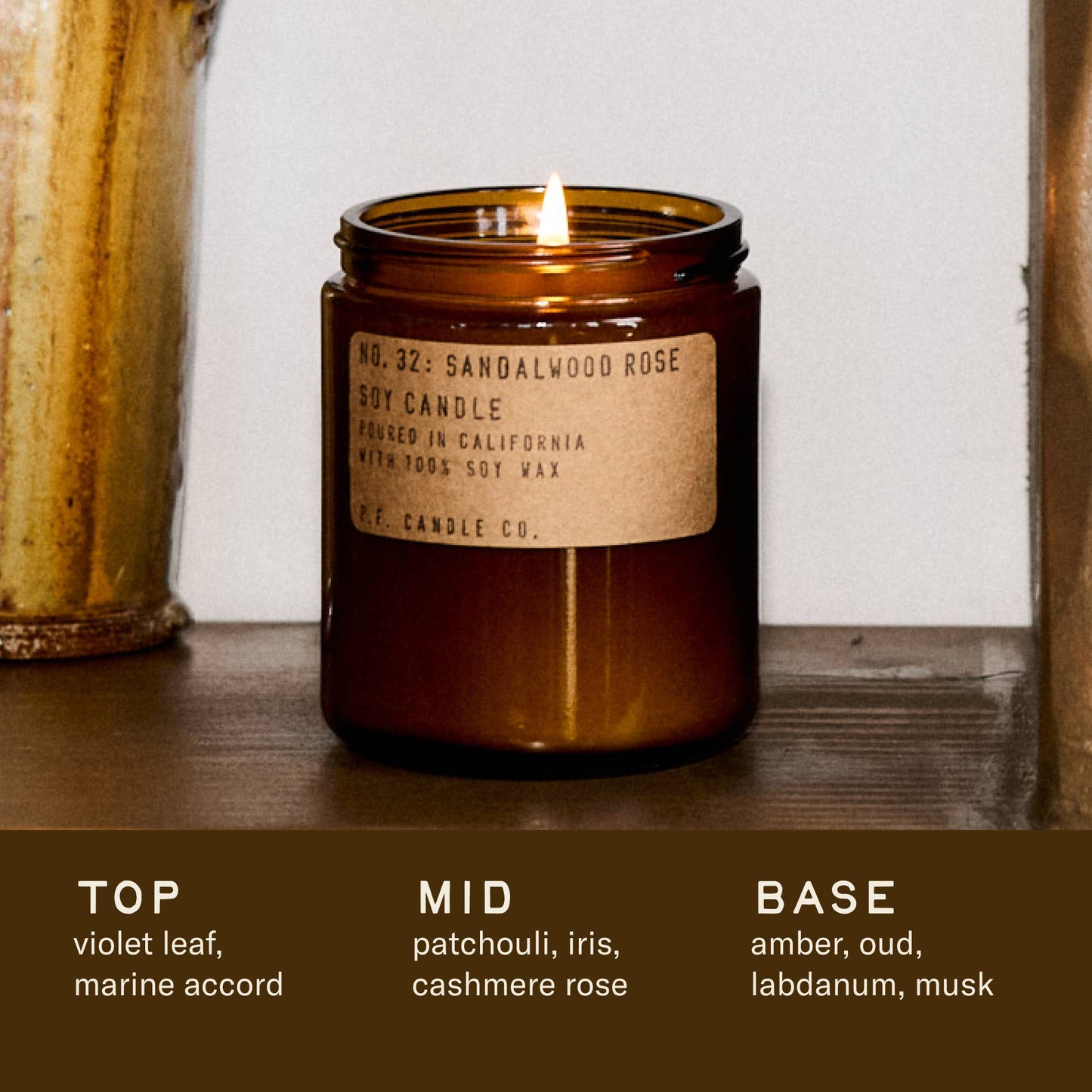 Sandalwood Rose - 7.2 oz Standard Soy Candle