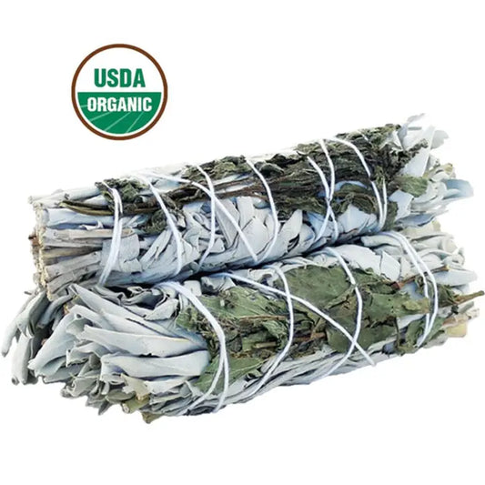 White Sage & Peppermint Smudge Stick