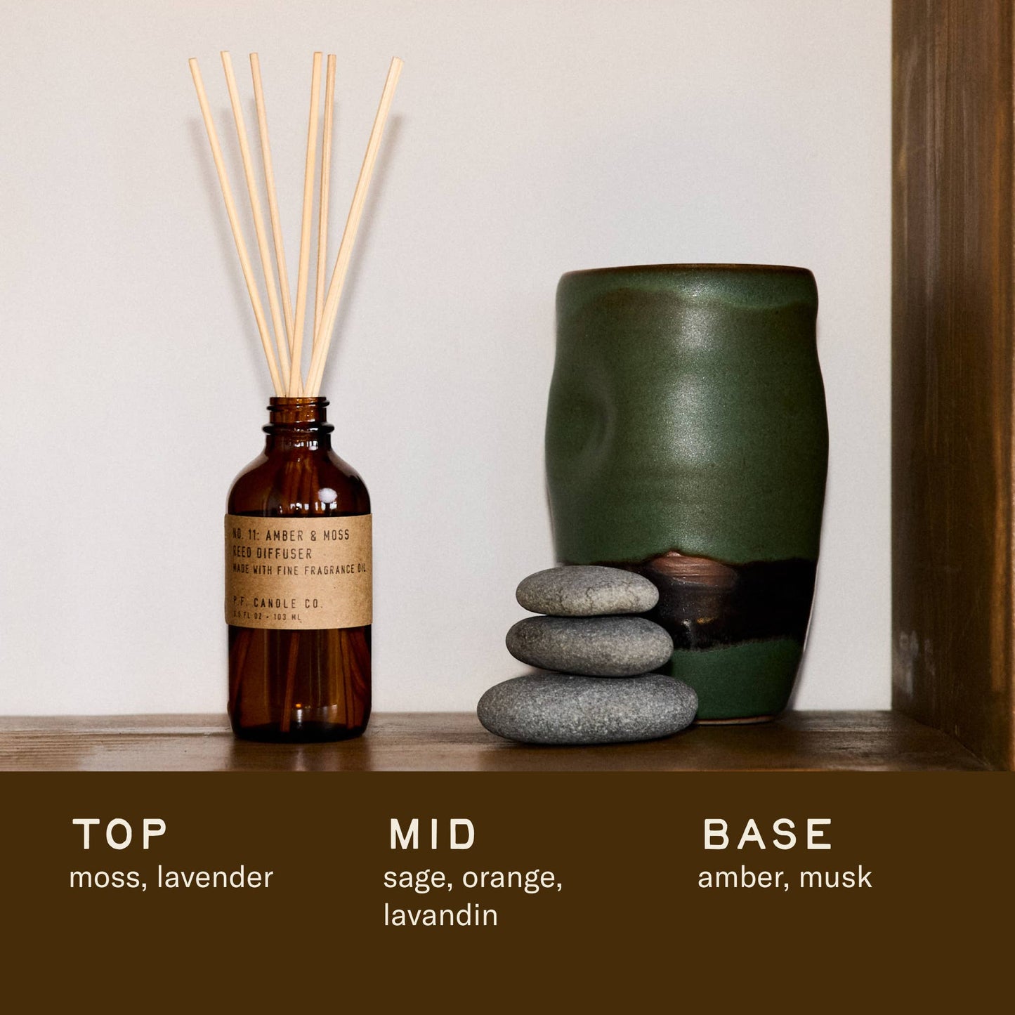 Amber & Moss - 3.5 oz Reed Diffuser